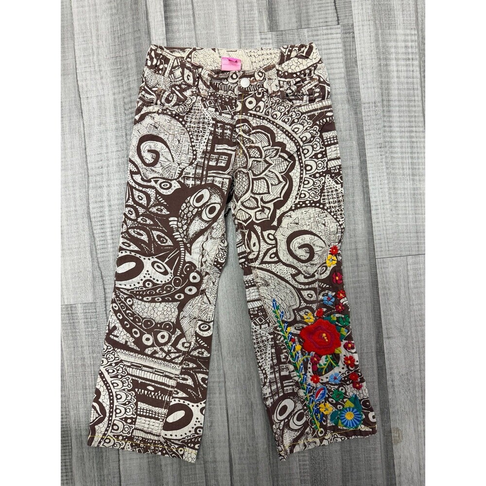 Oilily girl pants with embroidery